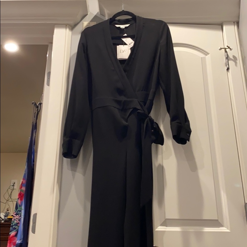 DF Black jumpsuit brand new w tags Size 8